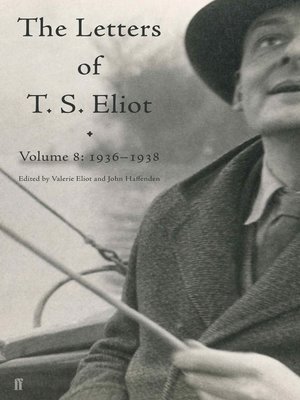 cover image of Letters of T. S. Eliot, Volume 8